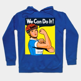 Bicycle Women Cyclist We Can Do It Retro Vintage Feminist Meme Hoodie